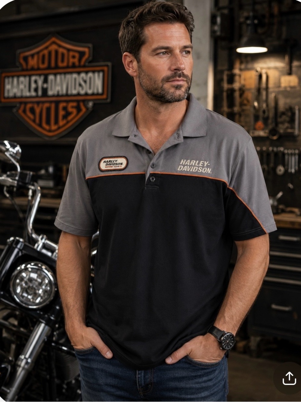 Harley Davidson 2X polo shirt